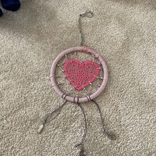 5.5" Heart Dream Catcher: dreamcatcher handmade, charms, hanging