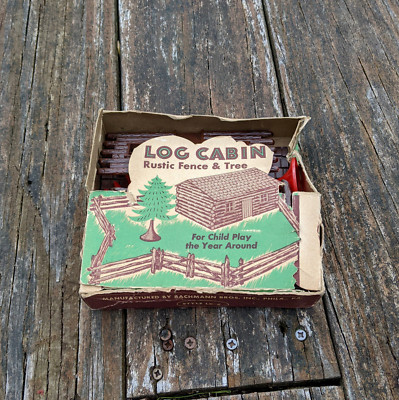 VTG Bachmann Bros. Inc. Log Cabin Rustic Fence & Tree Train Kit Style LC-2 Prop