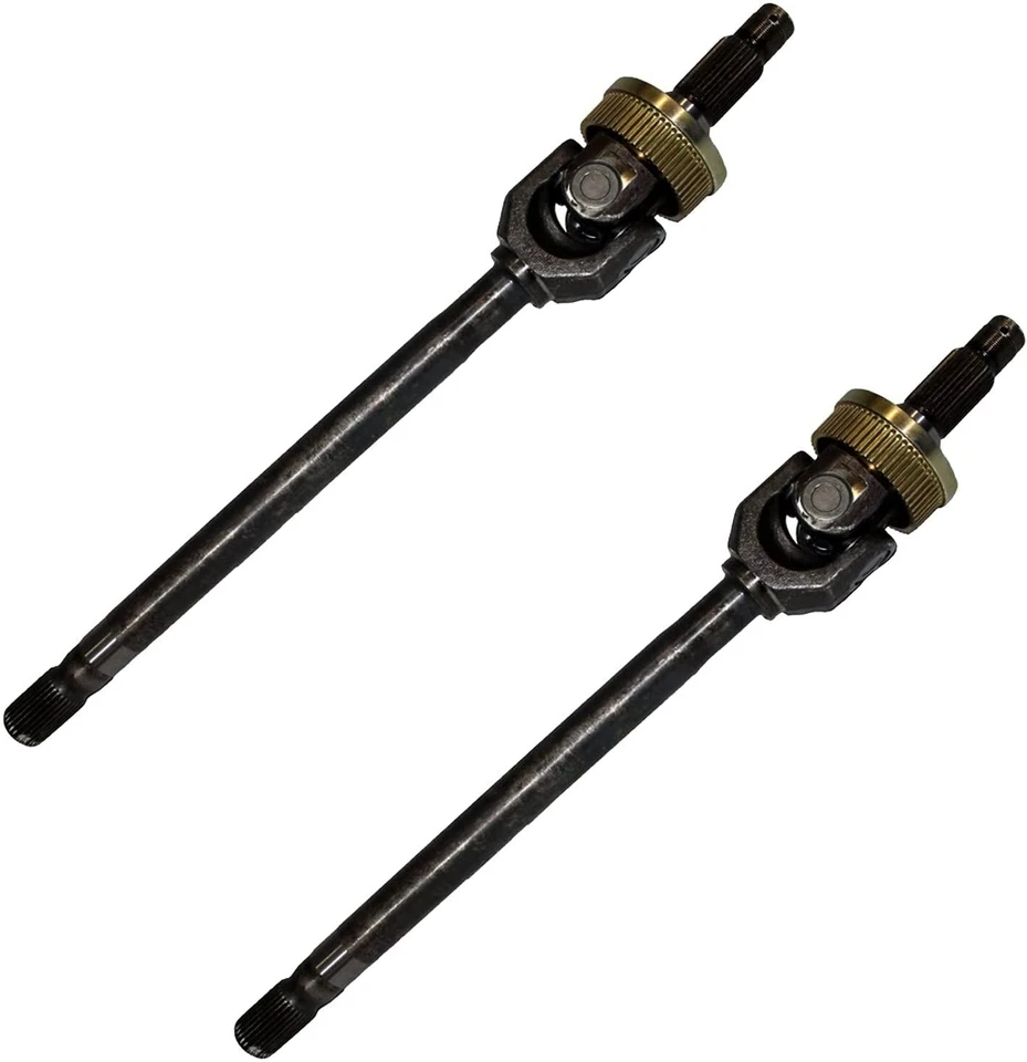 Par de ejes CV delanteros 4x4 junta en U y bujes de cojinete de rueda para 94-99 Dodge Ram 1500 Foto 4 de 4