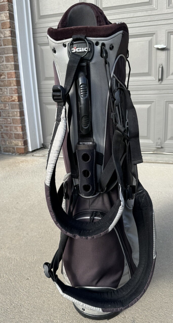 OGIO Vector Golf Bag 10 Way Golf Club Divider. Stand Bag. Black & Gray eBay