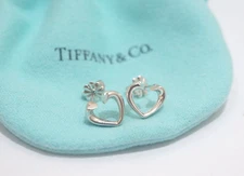 Tiffany & Co. Sterling Silver Tenderness Heart Earrings