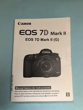 Canon EOS 7D Mark II Genuine Camera Instruction Book / Manual Spanish