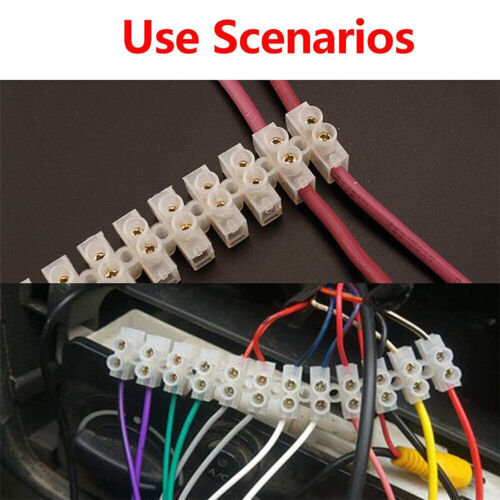 1-5PCS 12 Position 3-30AMP Dual Row Terminal Strip Screw Terminal Barrier Block - Picture 3 of 8