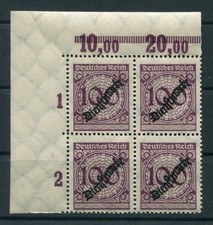 DR-Service 104 POR ÉCART DE QUATRE ANGLES** MNH POSTFRISCH 210EUR (Z7473