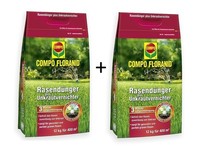 2 X 12Kg Compo RasendüNger + Unkrautvernichter Floranid Rasenunkrautvernichter