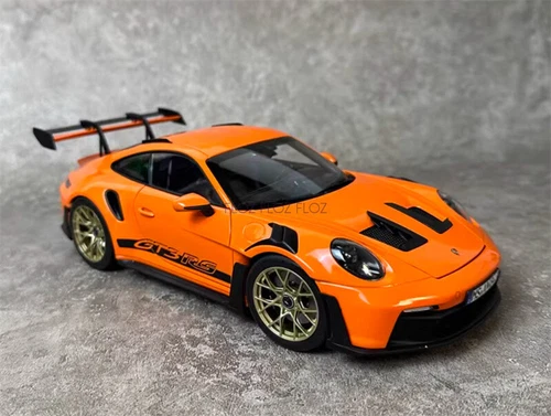 1:18 para NOREV para Porsche para 911 para 992 para GT3 para RS Naranja Rojo Oro Ruedas - Imagen 4 de 12
