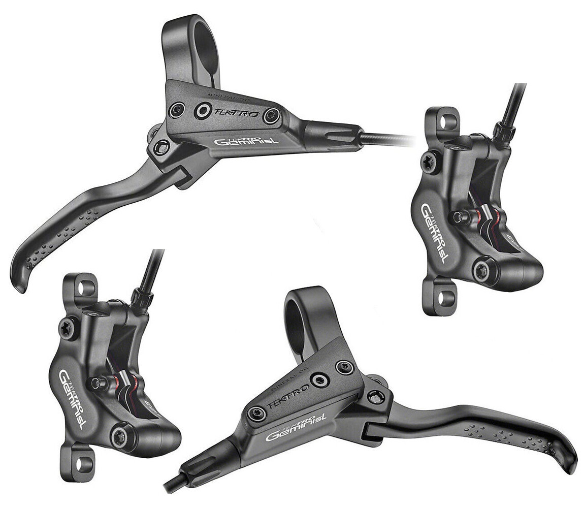 NEW Tektro GEMINI SL HD-M535 4 Piston Front and Rear Disc Brakeset