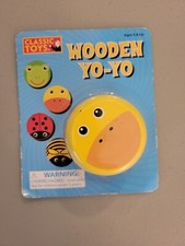Classic Toys Wooden Yo-Yo - Yellow - NIB