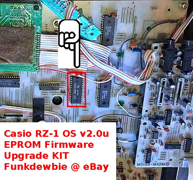 Casio RZ-1 OS v2.0u EPROM Firmware Upgrade KIT / ROM Update Chip RZ1 - Image 2 of 2