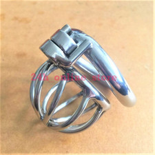 Screw Lock Ergonomic Design Stainless Steel Male Chastity Device Super Small