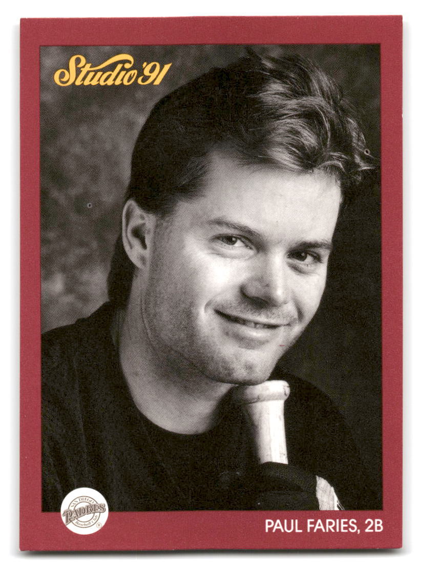 Paul Faries 1991 Studio #243 San Diego Padres BASEBALL
