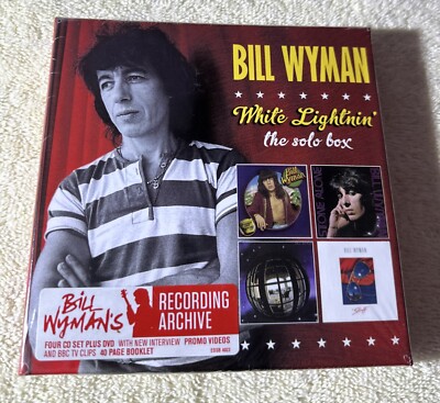 Bill Wyman (Rolling  Stones) White Lightnin': Solo Box Set (4 CDs, 1 DVD) NEW