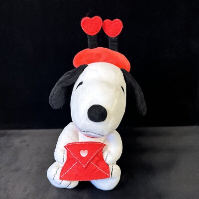 Hallmark Valentine Snoopy Love Letter 7'' Plush Stuffed Animal Toy Peanuts