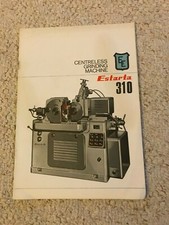 Estarta EE-310 Centerless Grinding Machine Sales Catalog, Made in Spain