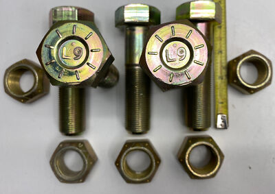 (1) 1 14x4 (PT) Brighton-Best Hex Cap Screw Yellow Zinc Grade 9 (L-9) Fine Thred