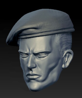 Metal Gear Ocelot Ver B 1:6 scale custom unpainted Head 12''  Action Figure