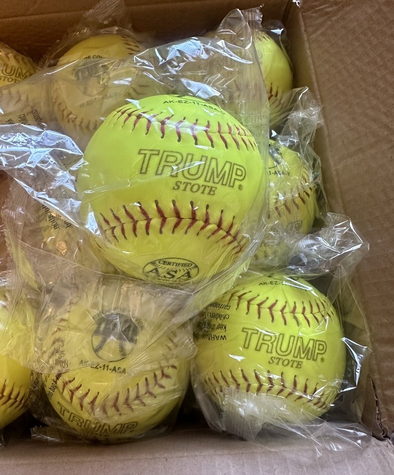 12 Trump Stote Softballs Brand New 11” 375 .44 COR Prohyde Cover
