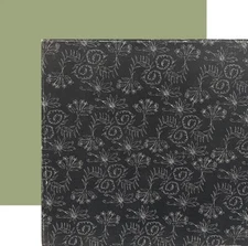 Crate Paper, Crate Avenue, Trendy, 1 x 12", Double Sided Cardstock, Flowers