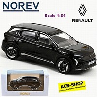 Renault Scenic E-Tech 100% Elektrisch 2024 Black Pearl Schwarz 1:64 Norev 310964