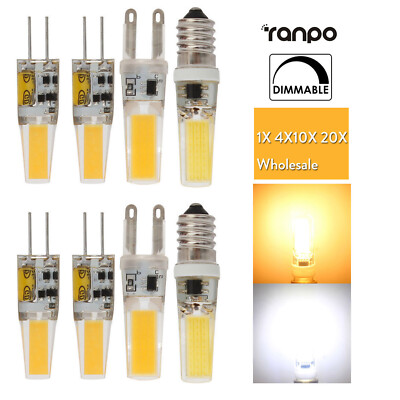 Dimmable 9W 6W G4 G9 Light Bulbs Cob Led Cool White 220V 12 Volts Leds Lamps For