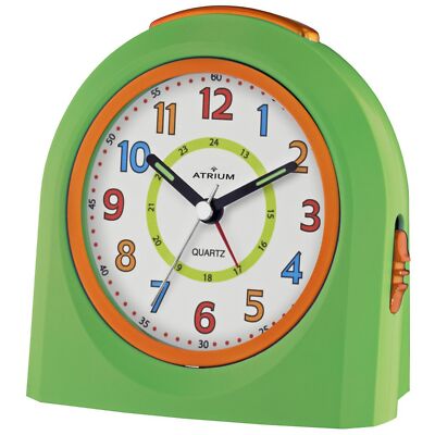 ATRIUM Wecker Kunststoff Analog Alarm grün orange A921-3