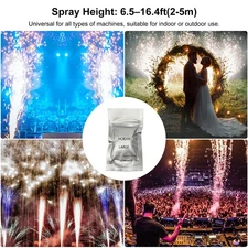 40x Cold Spark Machine Ti Powder 200g Bag 2-5M Range Stage Effect Outdoor/Indoor