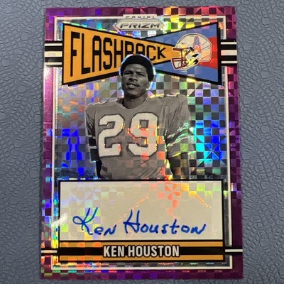 2025 Prizm - Flashback Autographs Ken Houston #FLA-KHN Purple Power Prizm /49