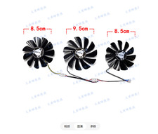 Graphics Fan For XFX RX5700XT 5700 5600XT THICC III PRO Snow Wolf Overseas Edi