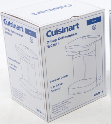 Cuisinart Coffee Maker 2-Cup Black WCM11 Travel Compact Vacation Beach  Camping | eBay