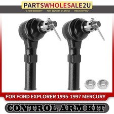 2x Front Outer Tie Rod End For Mercury Mountaineer 1997 Ford Explorer 1995-1997