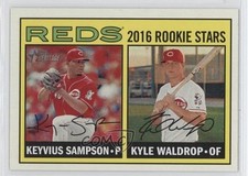 2016 Topps Heritage Rookie Stars Kyle Waldrop Keyvius Sampson #164 4k8