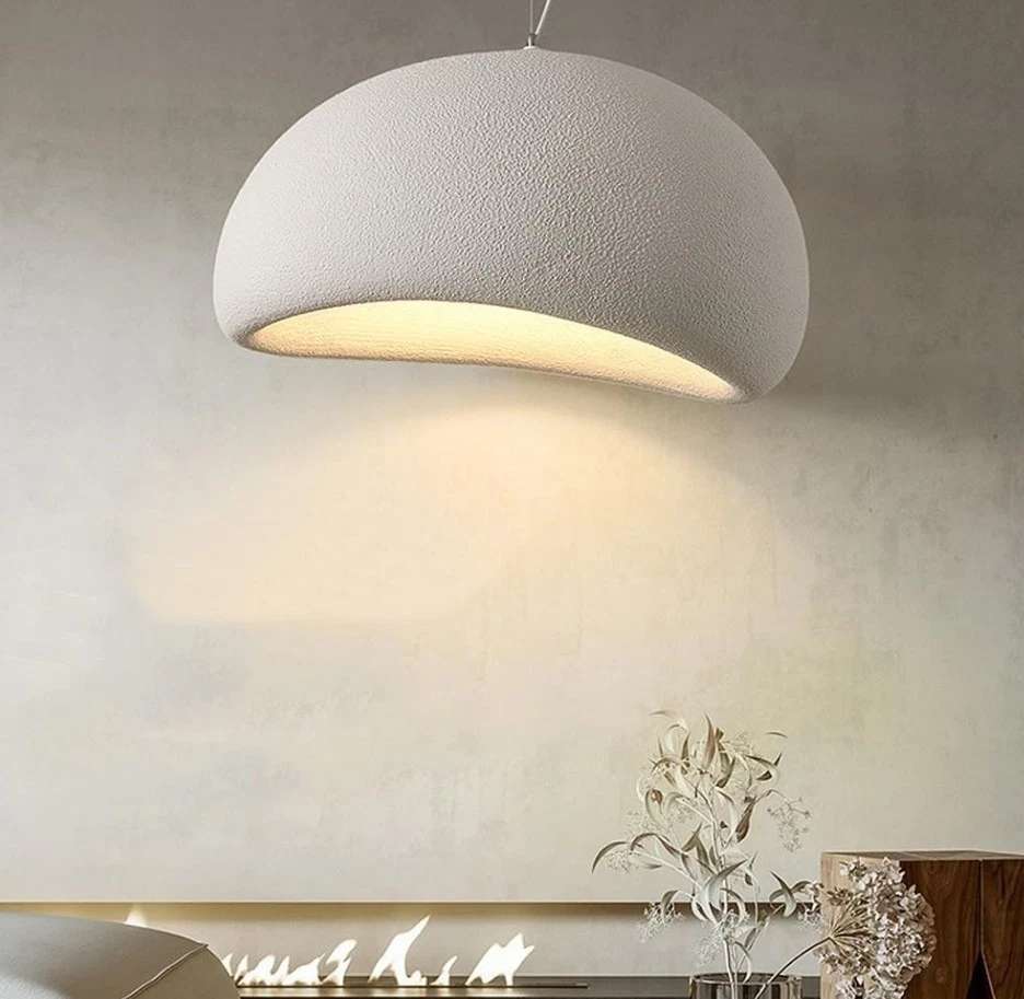 Lampadario a Sospensione Attacco E27 Stile Minimal 40/50/60CM Portalampada IP20 - Immagine 3 di 4