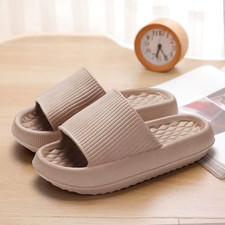 Women'S Thick Platform Cloud Slippers EVA Soft Sole Pillow Slides Summer Beach F