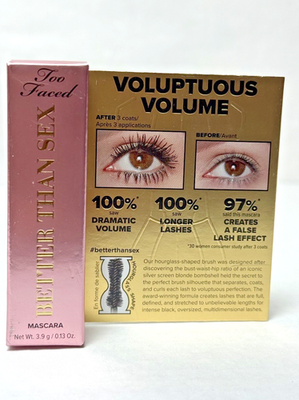 #ad Too Faced Better Than Sex Volumizing Mascara TRAVEL SIZE NEW CHOOSE QUANTITY $33.00