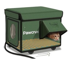 Outdoor Insulated Heated Cat House Heated Cat Bed Kitty Shelter Cat Heating Pad