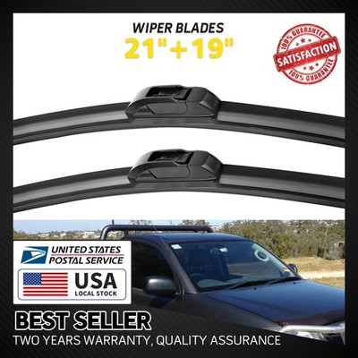 J-Hook Windshield Wiper Blades 21''/19'' DIRECT-CONNECT For Honda Civic 2001-2005