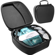 Elegant Black Travel Case for Navage Nasal Irrigation Organized Protected