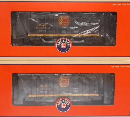 Lionel Kansas City Southern PS-2 COVERED HOPPER 2-PACK 6-27095! Spur O KCS - Bild 2 von 2