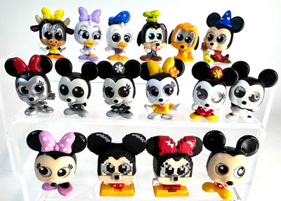 Disney Doorables Mickey Minnie & Friends Multi Series Lot of 16 Pixels Exclusive