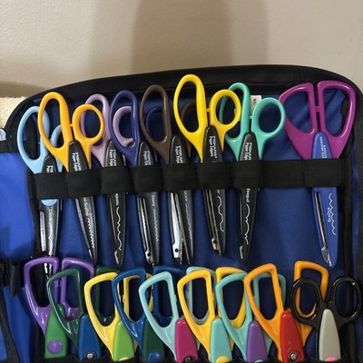 26 Pr W/Case Craft Edging Scissors Fiskars 8, Provo Craft 9, Unbranded 9, 