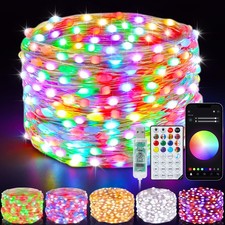 Smart Fairy Lights 33Ft 100 LED Twinkle 33 Ft, 16 Million Color Changing