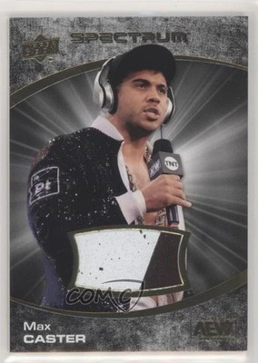 2021 Upper Deck AEW Spectrum Dark Memorabilia 15/25 Max Caster Rookie RC 09q5