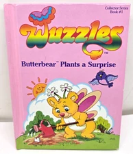 VTG 1984 Disney & Hasbro Wuzzles Butterbear Plants A Surprise Hardcover Book #1