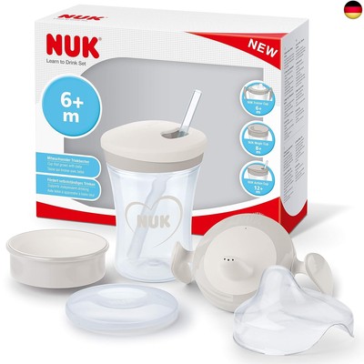 NUK 3-in-1 Trinklernset mit Trainer Cup-Learner Cup (ab 6 Monaten) | Magic Cup