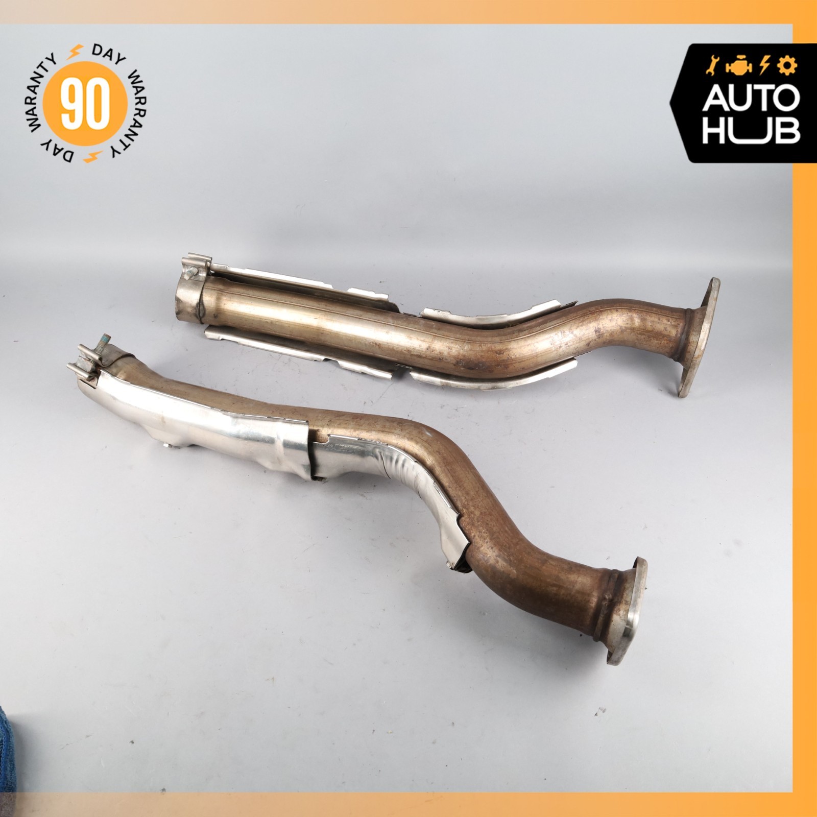 06-17 Aston Martin V8 Vantage 4.7L V8 Rear Exhaust Pipe Set 6G335220BD OEM 26k
