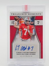 CJ STROUD 2022 NATIONAL TREASURES COLLEGIATE TREASURED MOMENTS AUTO /99 Q7952