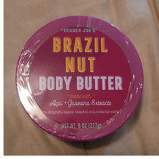 Trader Joe's Brazil Nut Body Butter A a   Guarana Salted Caramel 8 oz