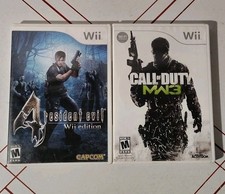 Call of Duty: Modern Warfare 3 (Nintendo Wii, 2011) & Resident Evil 4 Wii READ‼️