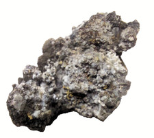 Claudetit xx Arsenolith xx Pickeringit von der saxonia Muldenhütten  in Sachsen