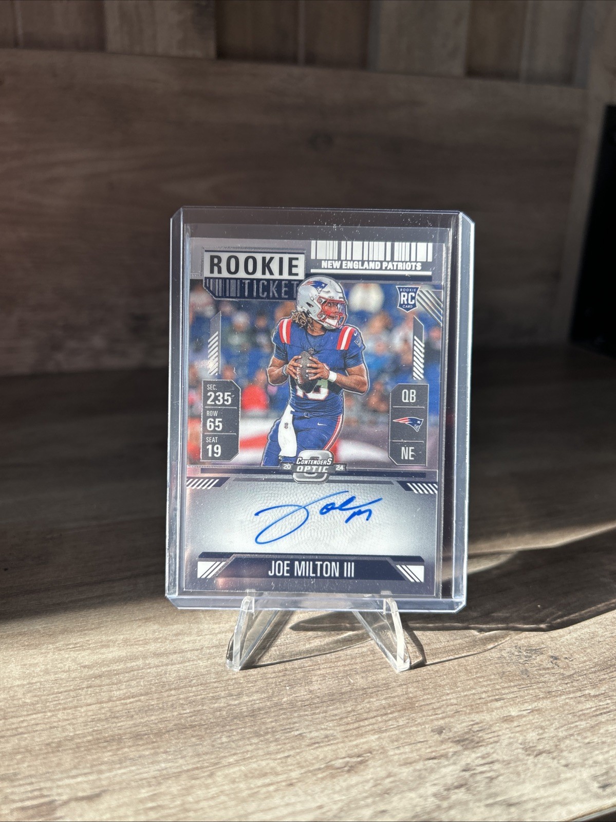 2024 Contenders Optic Joe Milton III Rookie Ticket Auto 